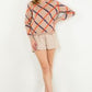 THML Long Sleeve Chain Print Sweater Top