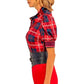 Puff Sleeve Top in Red Middleton Plaid by Gretchen Scott