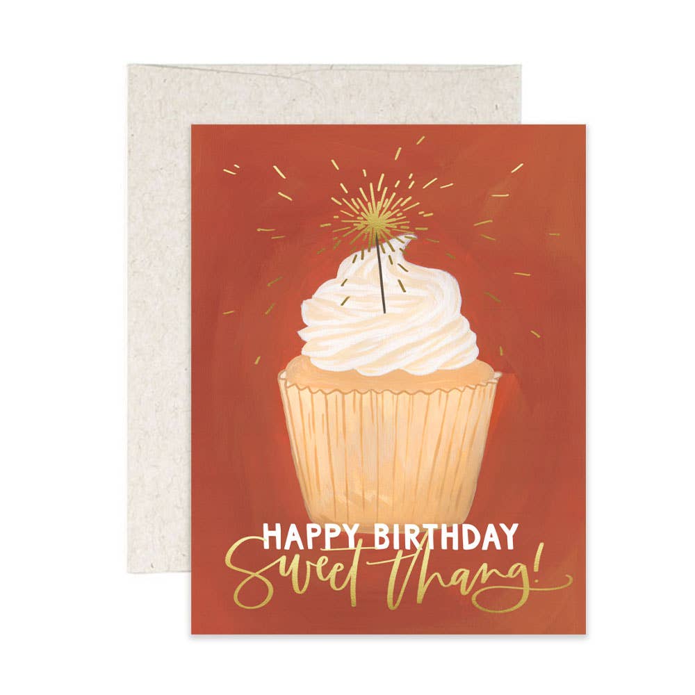 Cupcake Birthday Greeting Card Stationery