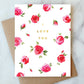 I Love You Roses Greeting Card | Valentine Love Friendship