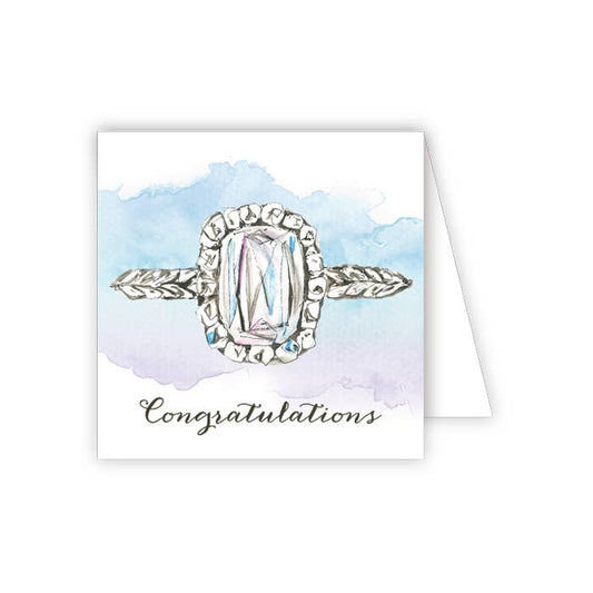 Congratulations Diamond Ring Enclosure Card