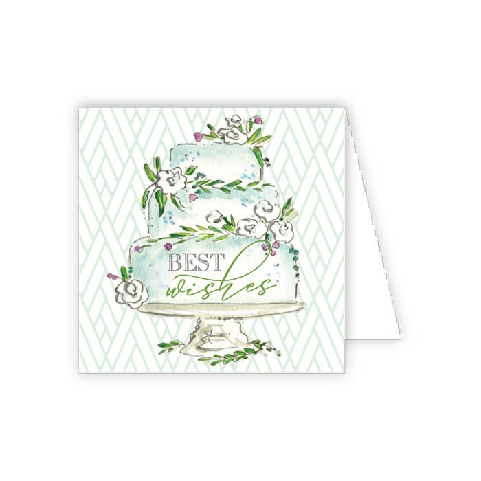 Best Wishes Wedding Cake Enclosure Card
