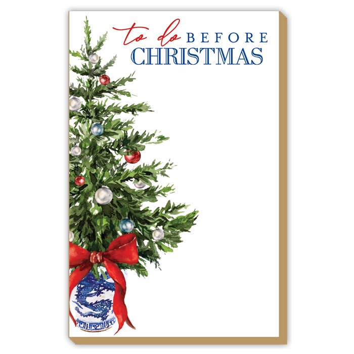 Tom Tom Christmas Holiday Tree Luxe Large Notepad