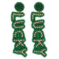 Lucky Saint Patrick's Day Beaded Earrings