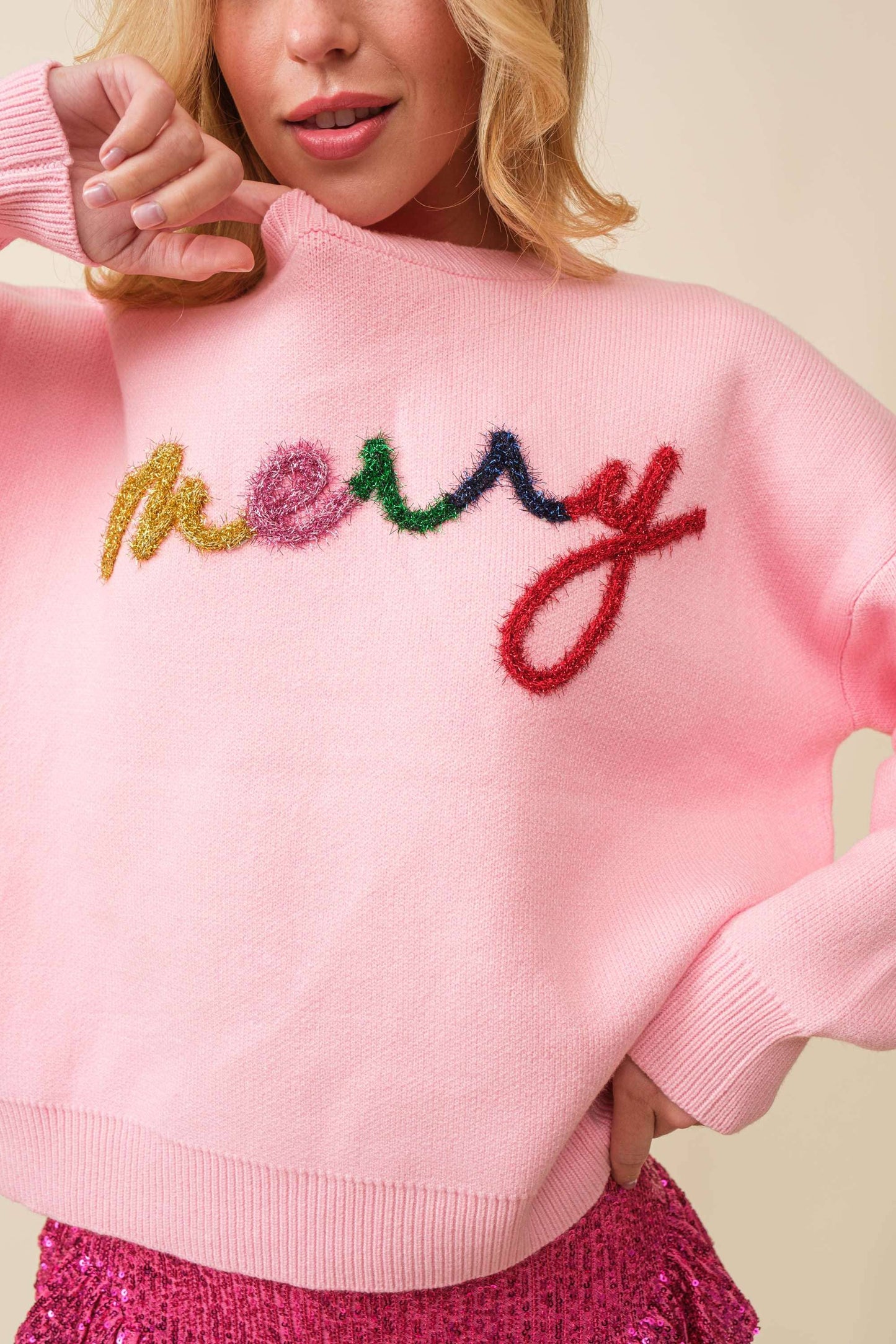 Merry Letter Christmas Sweater