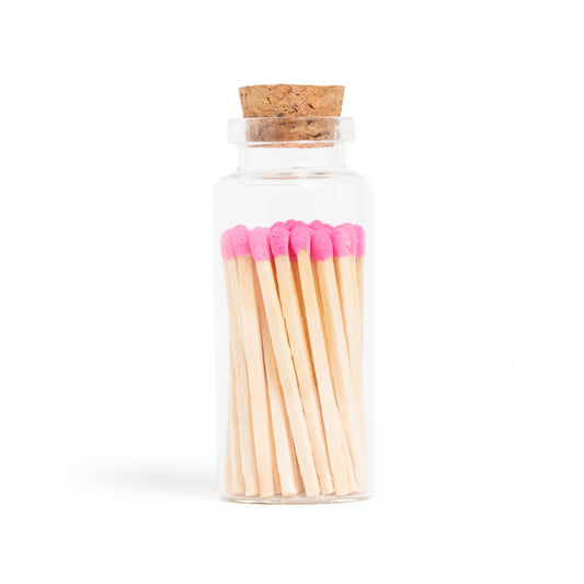 Bubblegum Pink Matches in Medium Corked Vial