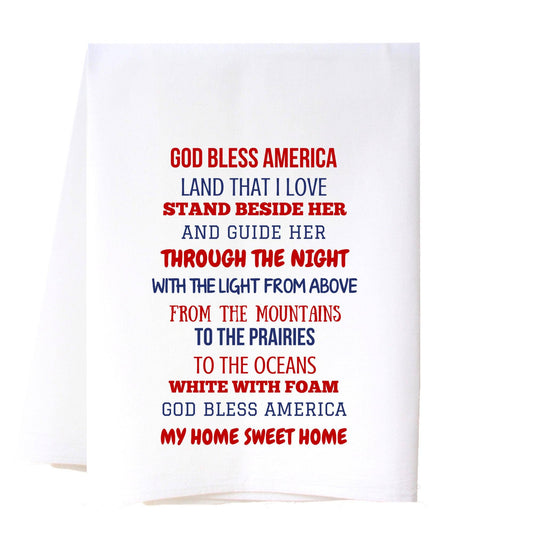 God Bless America Flour Sack Towel