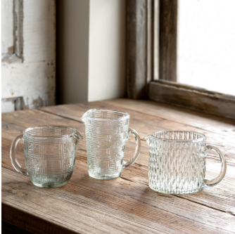 Patterned Glass Pouring Cups