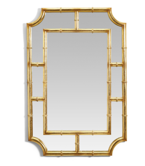 Golden Bamboo Wall Mirror