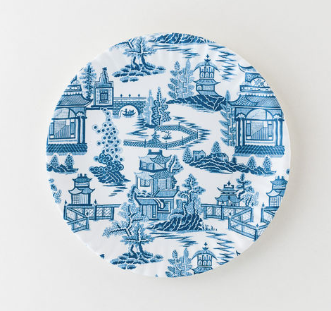 Chinoiserie "Paper" Plate