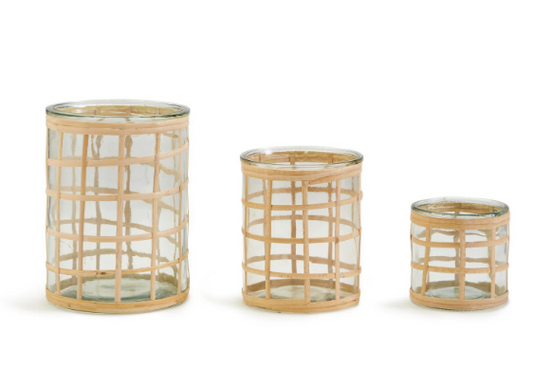 RATTAN WRAPPED CACHEPOT - 3 sizes