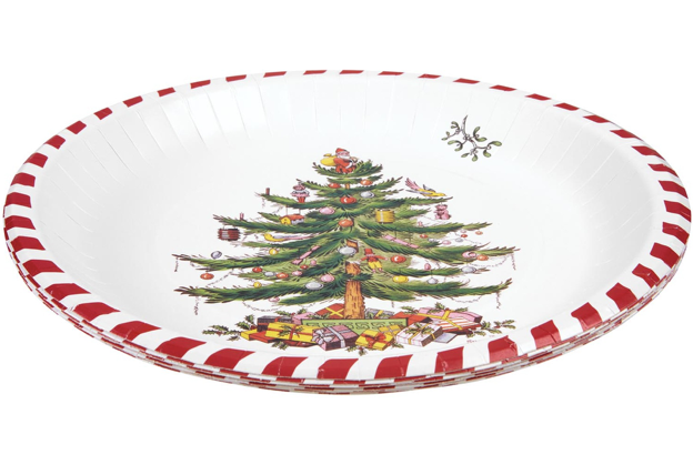 Dinner Plate (8ct) - Candy Cane Christmas Tree