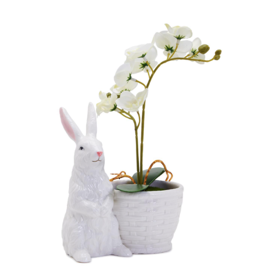 BUNNY WITH BASKET CACHEPOT