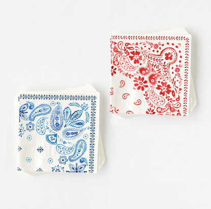 American Holiday Napkins - 2 Colors
