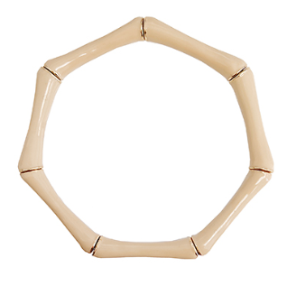 Epoxy Bamboo Bracelet - Burgundy Left