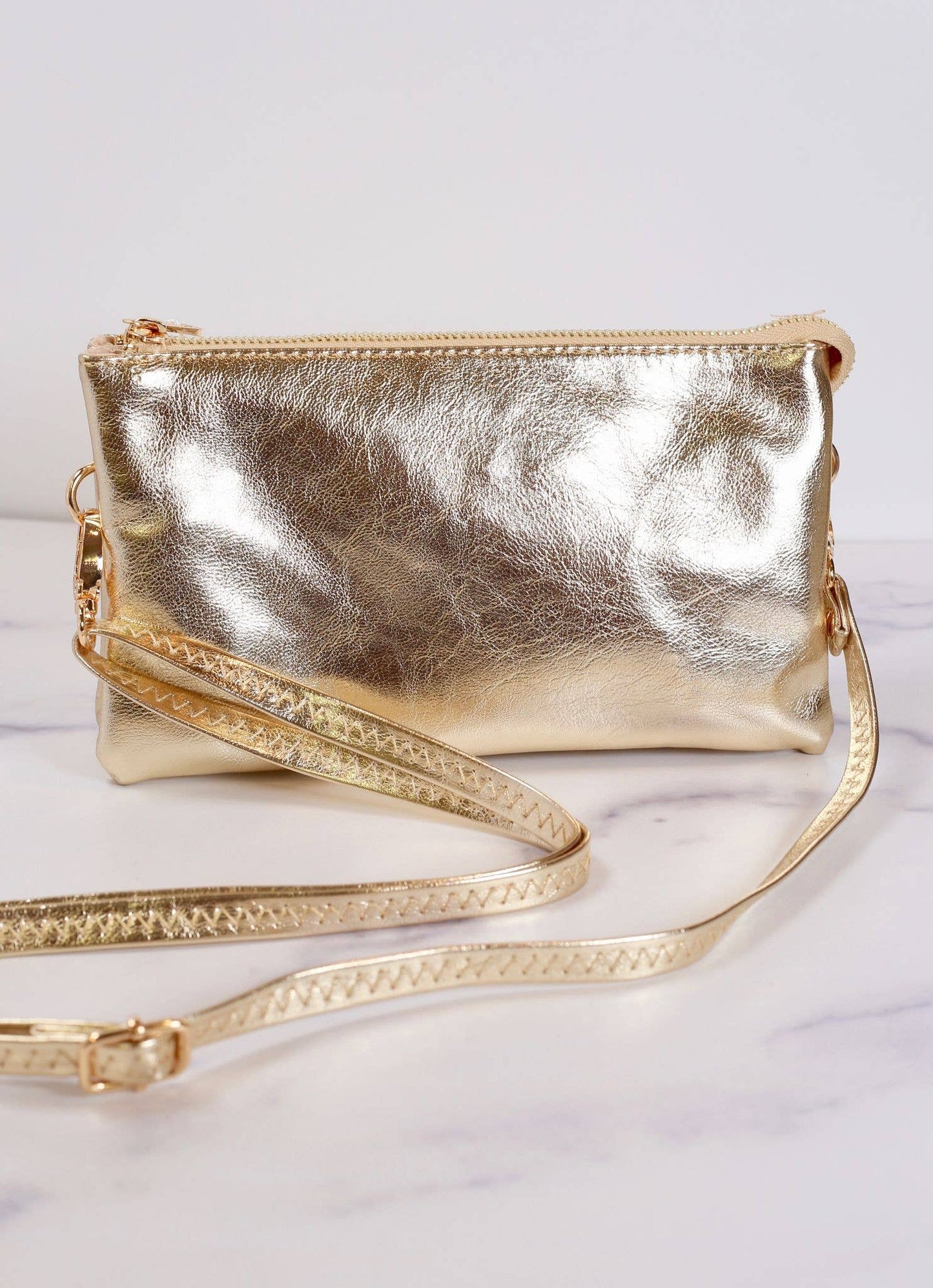 Liz Custom Collection Crossbody Bag 24K GOLD