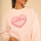 No thanks valentines sweater: Pink