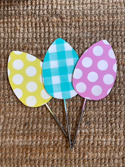 EASTER YARD STAKE 10" - 6 COLOR OPTIONS